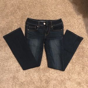 AE jeans- dark blue flare